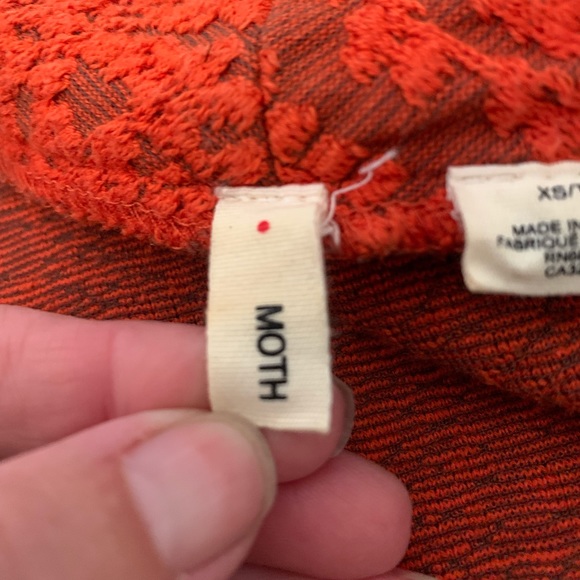 ANTHROPOLOGIE ORANGE JACQUARD JACKET/BLAZER - Picture 9 of 11